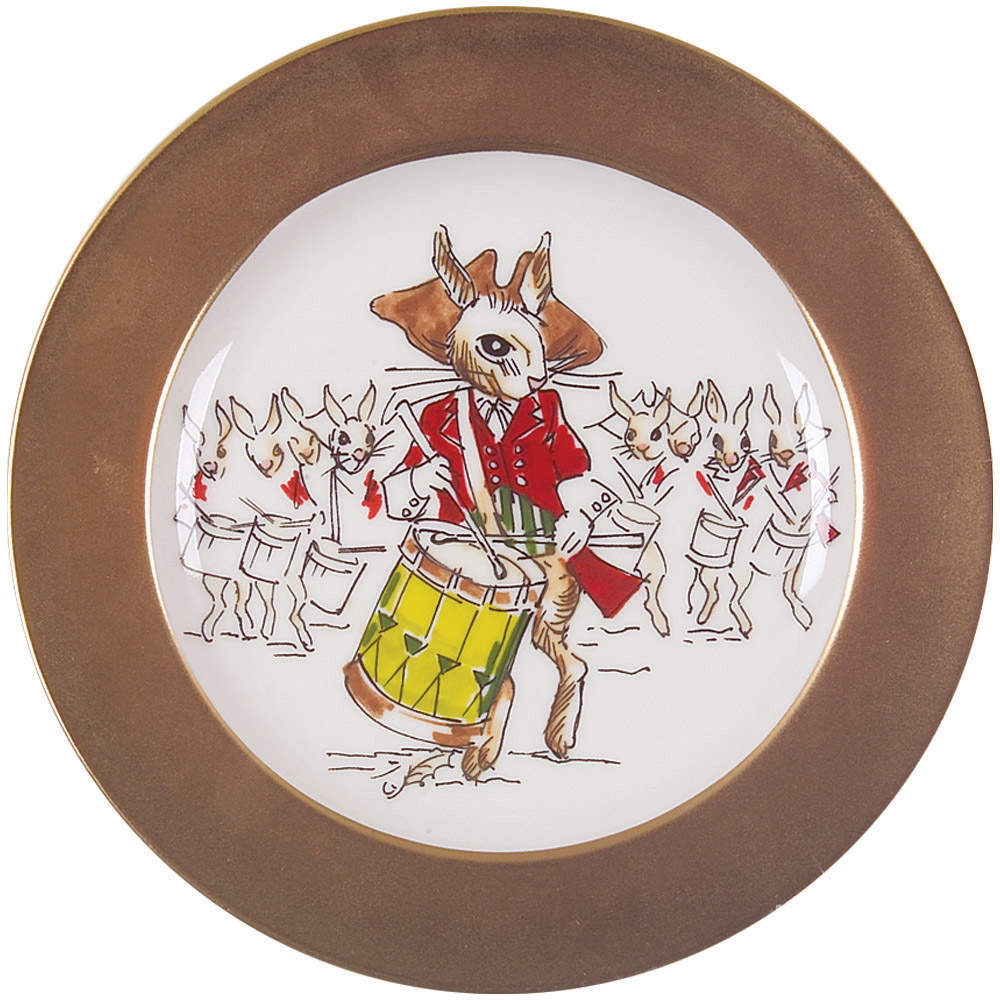 Golden Days of Christmas Salad/Dessert Plate by Westbury Court-1
