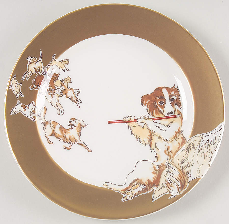 Golden Days of Christmas Salad/Dessert Plate by Westbury Court-1
