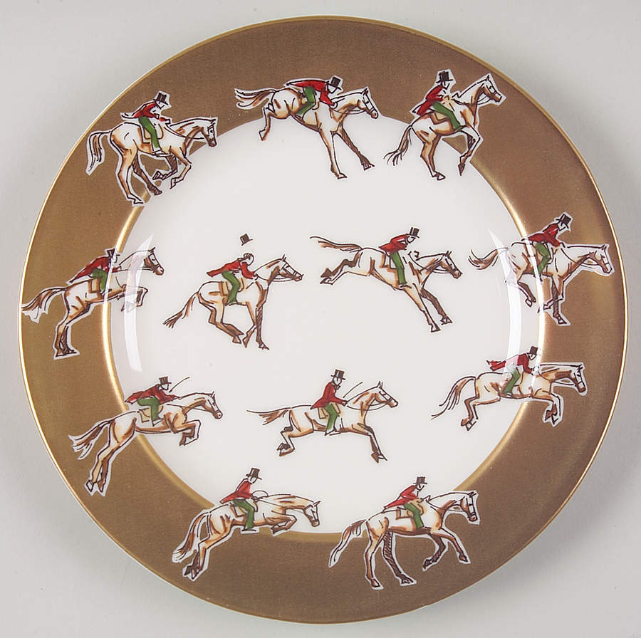 Golden Days of Christmas Salad/Dessert Plate by Westbury Court-1