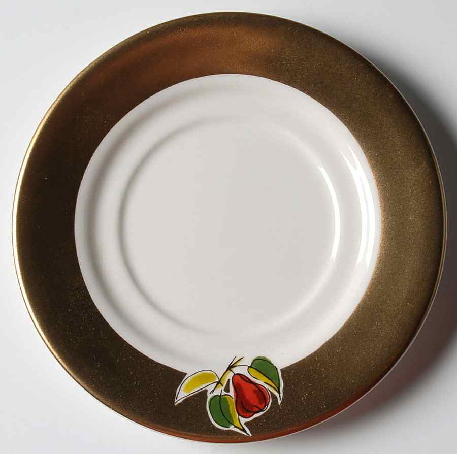 Golden Days of Christmas Saucer by Westbury Court-1
