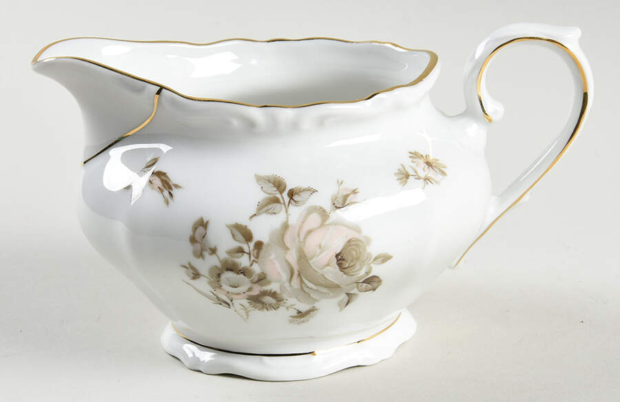Dawn Rose (Gold Trim) Creamer by Winterling - Bavaria-1