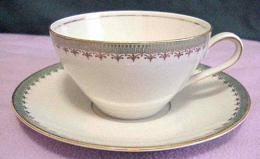 WIG739 Flat Cup & Saucer Set by Winterling - Bavaria-1