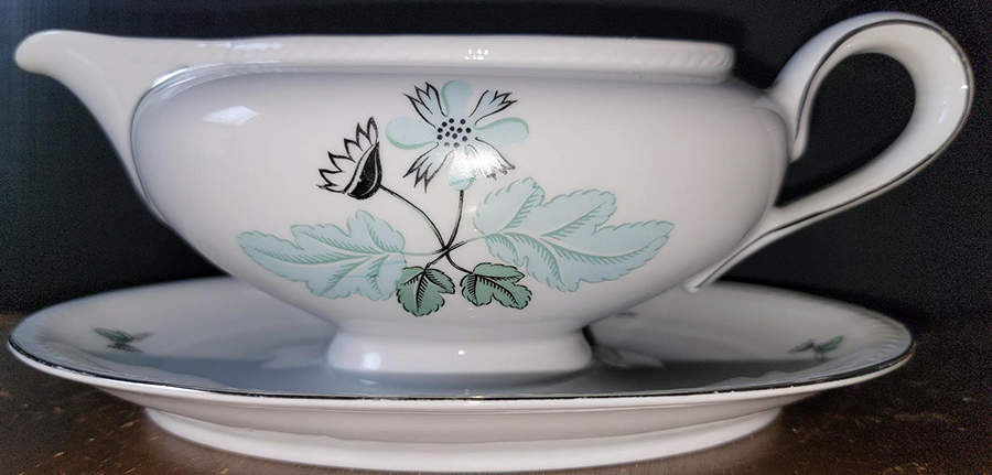 WIG977 Gravy Boat with Attached Underplate by Winterling - Bavaria-1