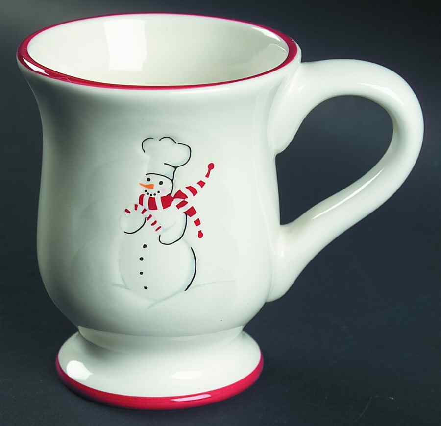 Snowman Chef Footed Mug by Williams-Sonoma-1