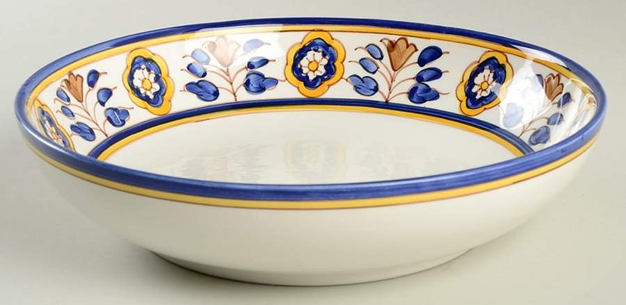 Tile (Blue & Yellow) 9" Individual Pasta Bowl by Williams-Sonoma-1
