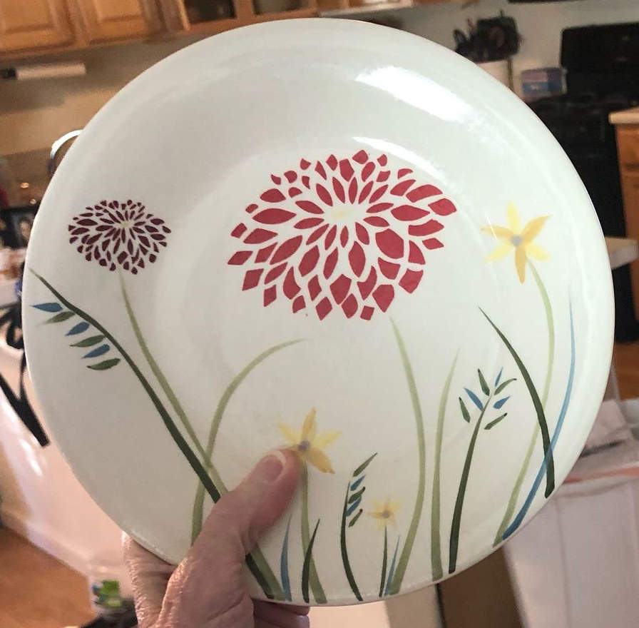 Fashion Floral Dinner Plate by Whole Home-1