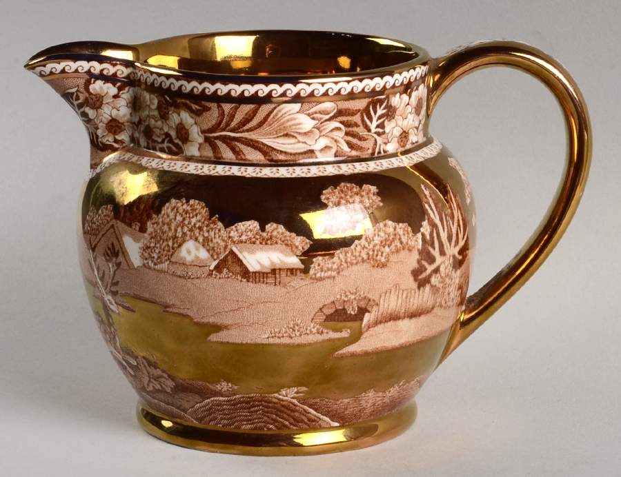 Fallow Deer Brown (Gold Accents) 16 Oz Pitcher by Wedgwood-1