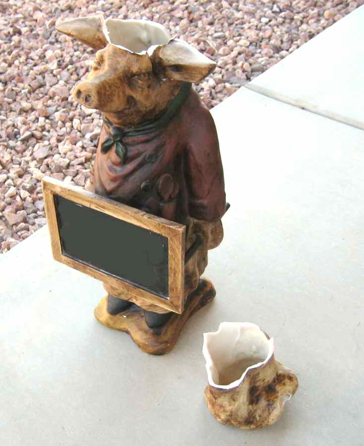 Pierre the Pig Chalk Board Figurine by Williams-Sonoma-1