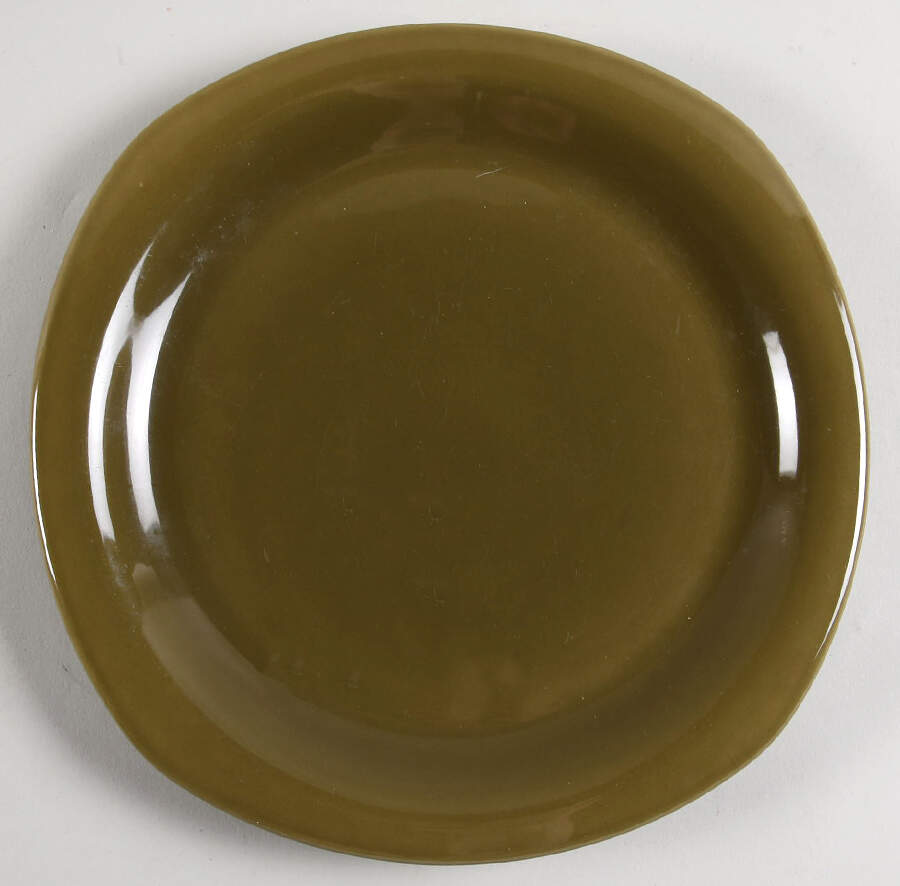 Quad Olive Green Dinner Plate by World Market-1
