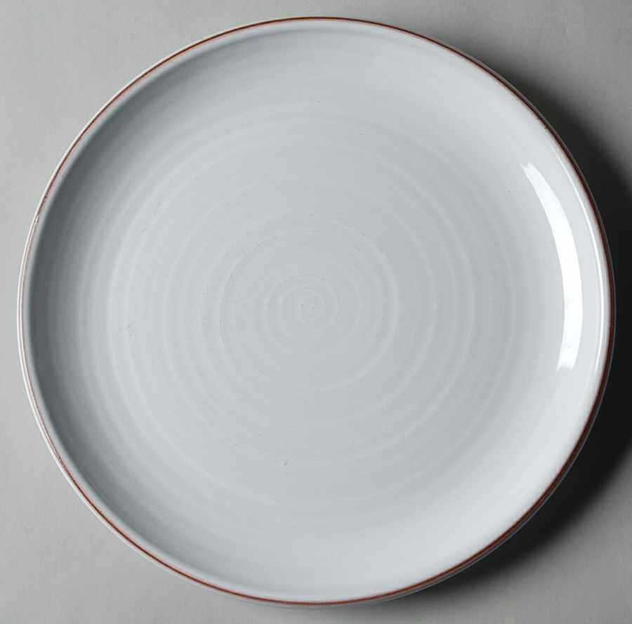 Terra Cotta White Dinner Plate by World Market-1
