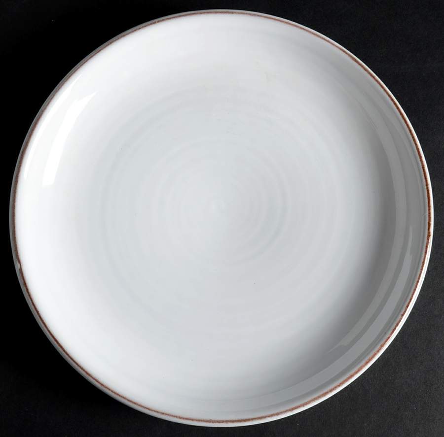 Terra Cotta White Salad/Dessert Plate by World Market-1