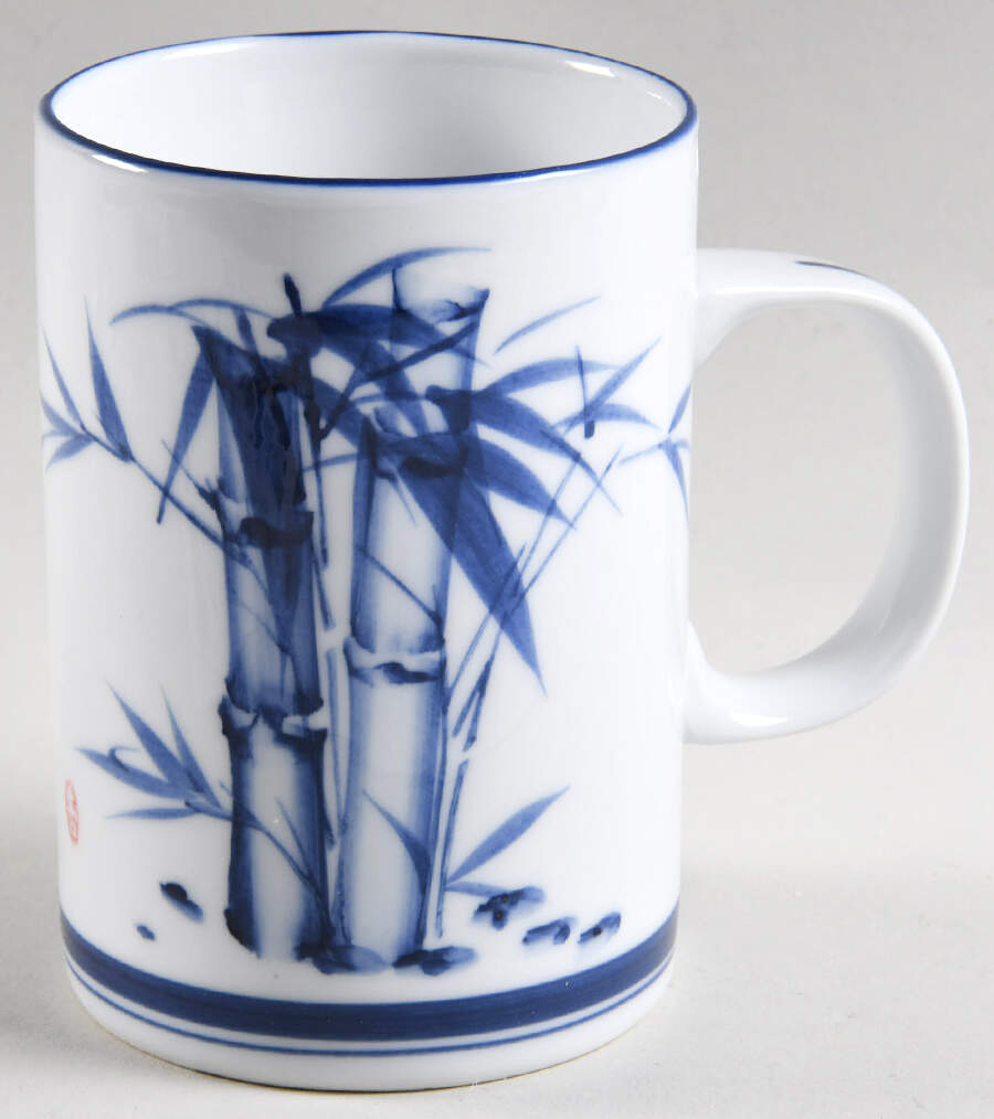 Blue Bamboo Mug by World Market-1