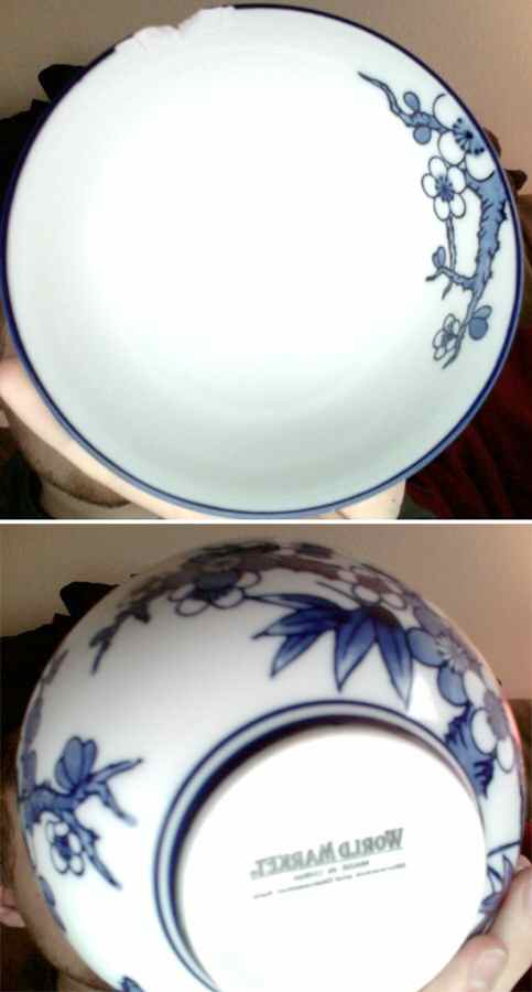 Blue Blossom Rice Bowl by World Market-1