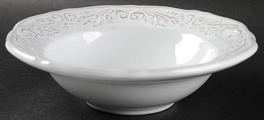 White Provencal Rim Soup Bowl by World Market-1
