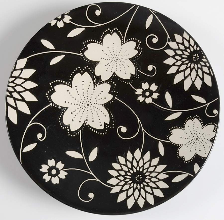 Batik Floral Salad/Dessert Plate by World Market-1