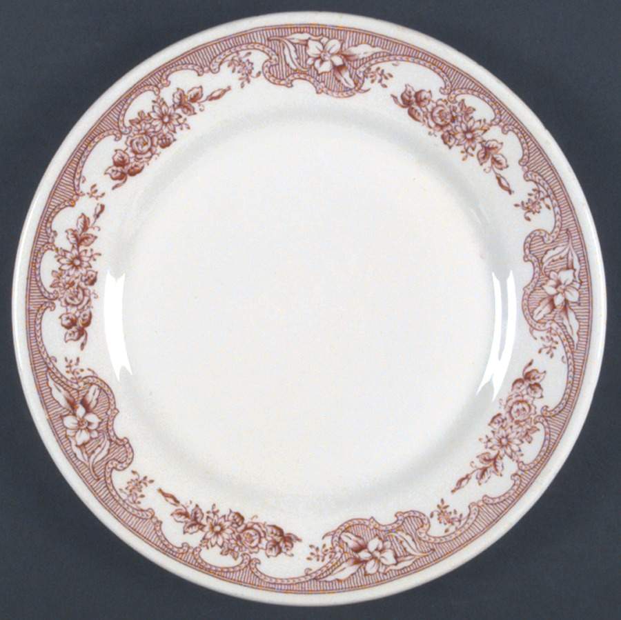 Majestic Red (White Background) Luncheon Plate by Wellsville-1