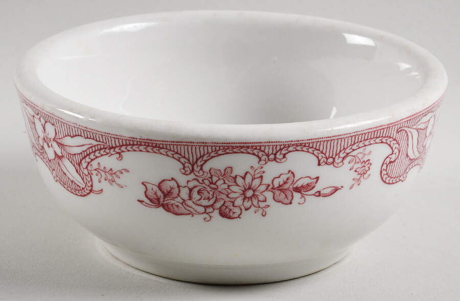 Majestic Red (White Background) Coupe Cereal Bowl by Wellsville-1