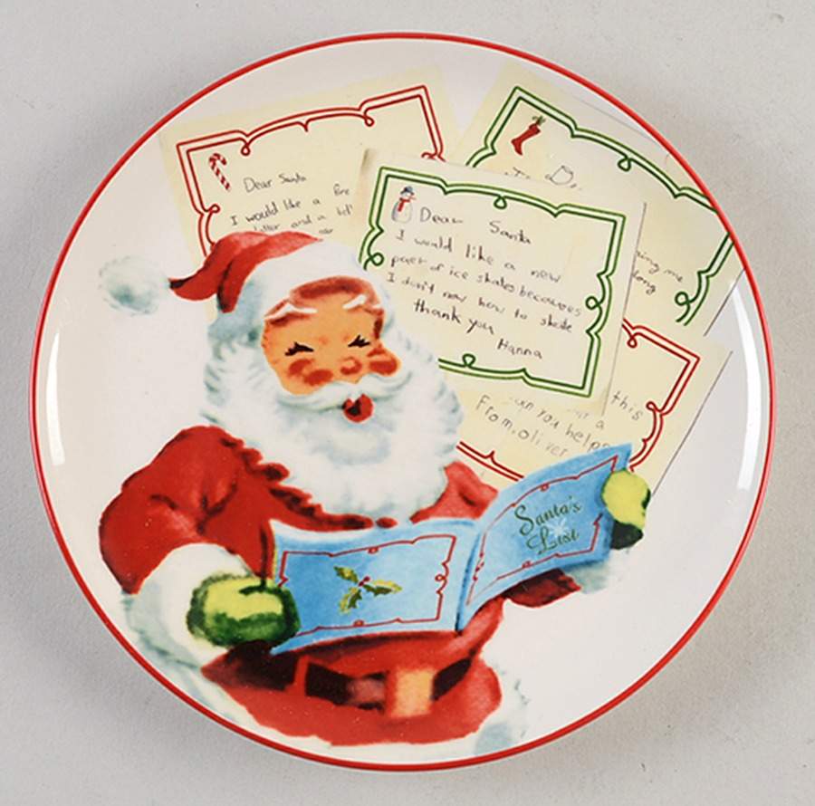 Letters To Santa Salad/Dessert Plate by Williams-Sonoma-1