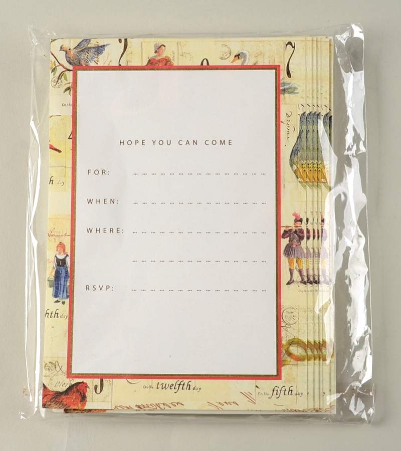 12 Days of Christmas (Black Numbers, Rim Shape) (Set of 12) Paper & Envelopes by Williams-Sonoma-1
