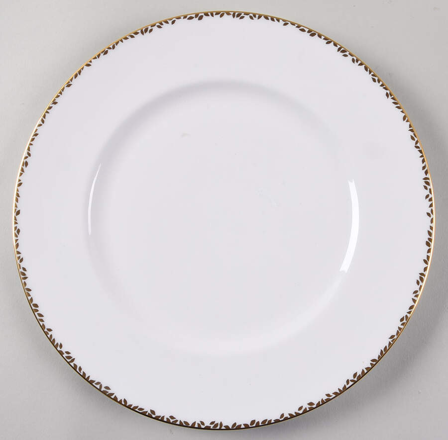 Gilded Leaf Dinner Plate by Wedgwood-1