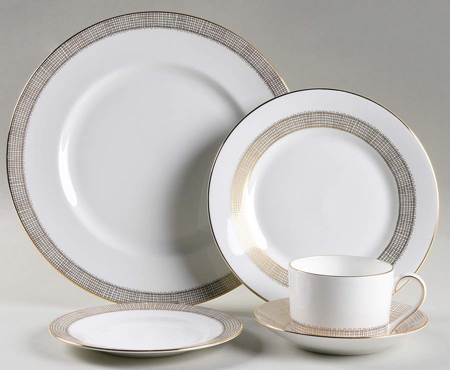 Gilded Weave 5 Piece Place Setting by Wedgwood-1