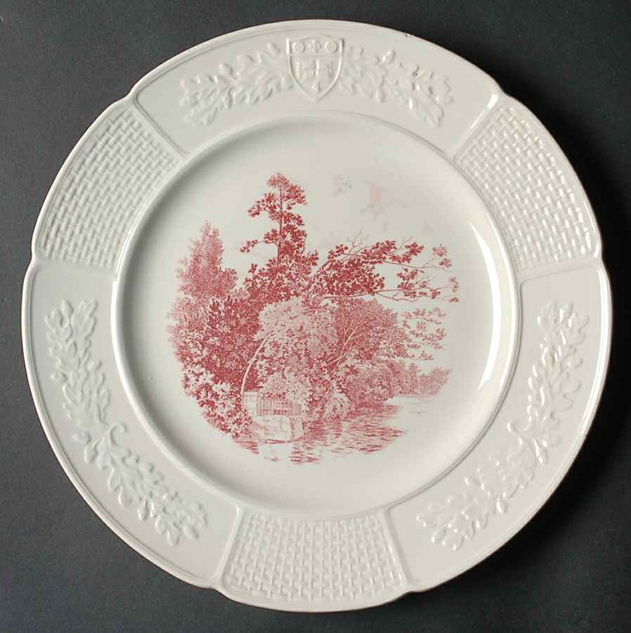 Wellesley College Pink Dinner Plate by Wedgwood-1