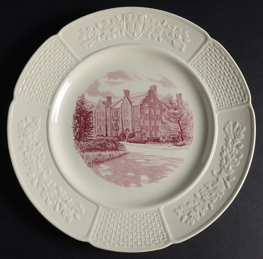Wellesley College Pink Dinner Plate by Wedgwood-1