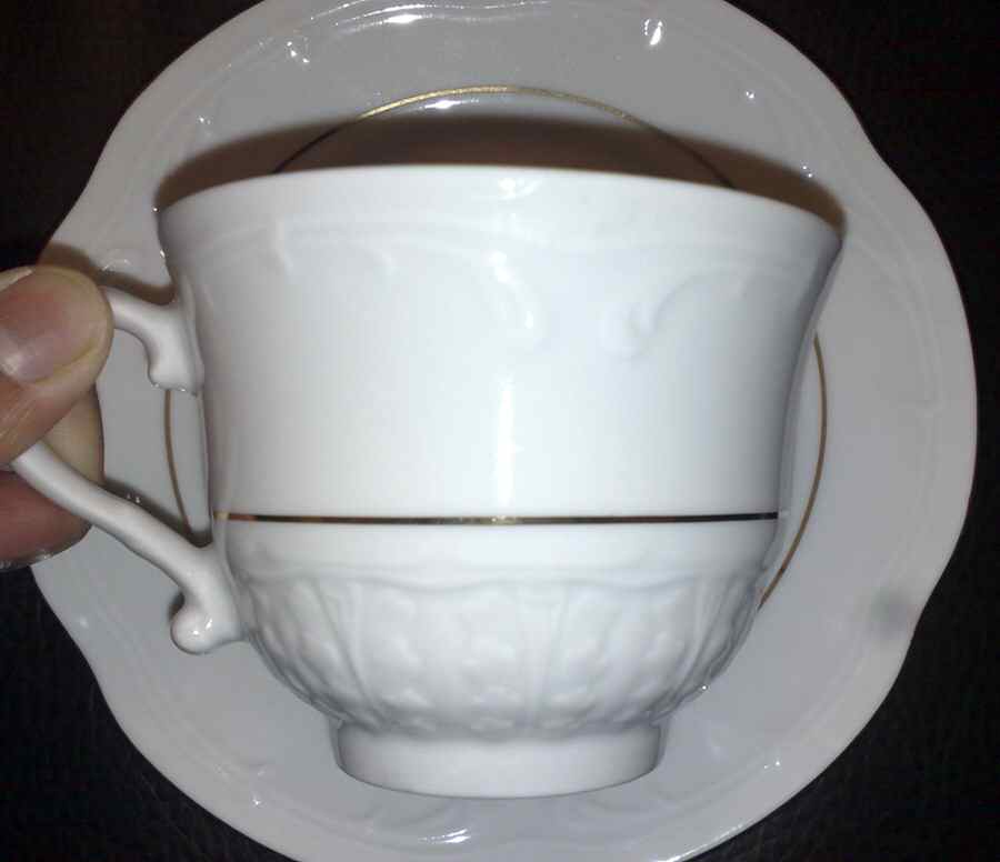 WTW7 Footed Cup & Saucer Set by Wtoctawek (Poland)-1