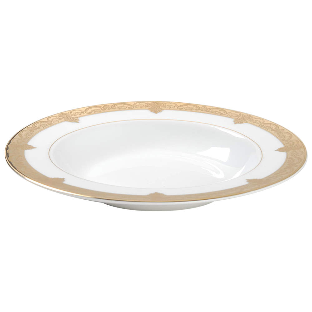 Fiorenz Gold Rim Soup Bowl by William Roberts-1