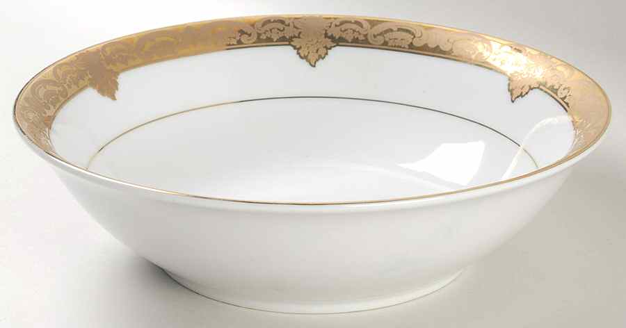 Fiorenz Gold 9" Round Vegetable Bowl by William Roberts-1