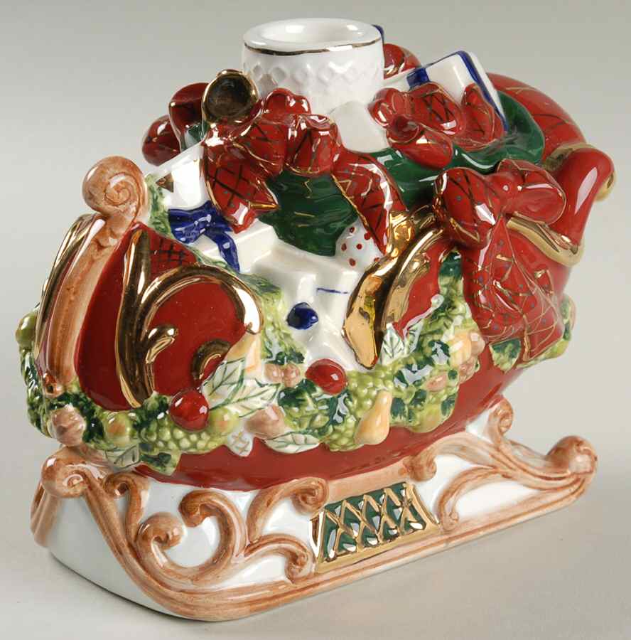 Christmas Memories Collection Figural Candlestick by Waterford China-1