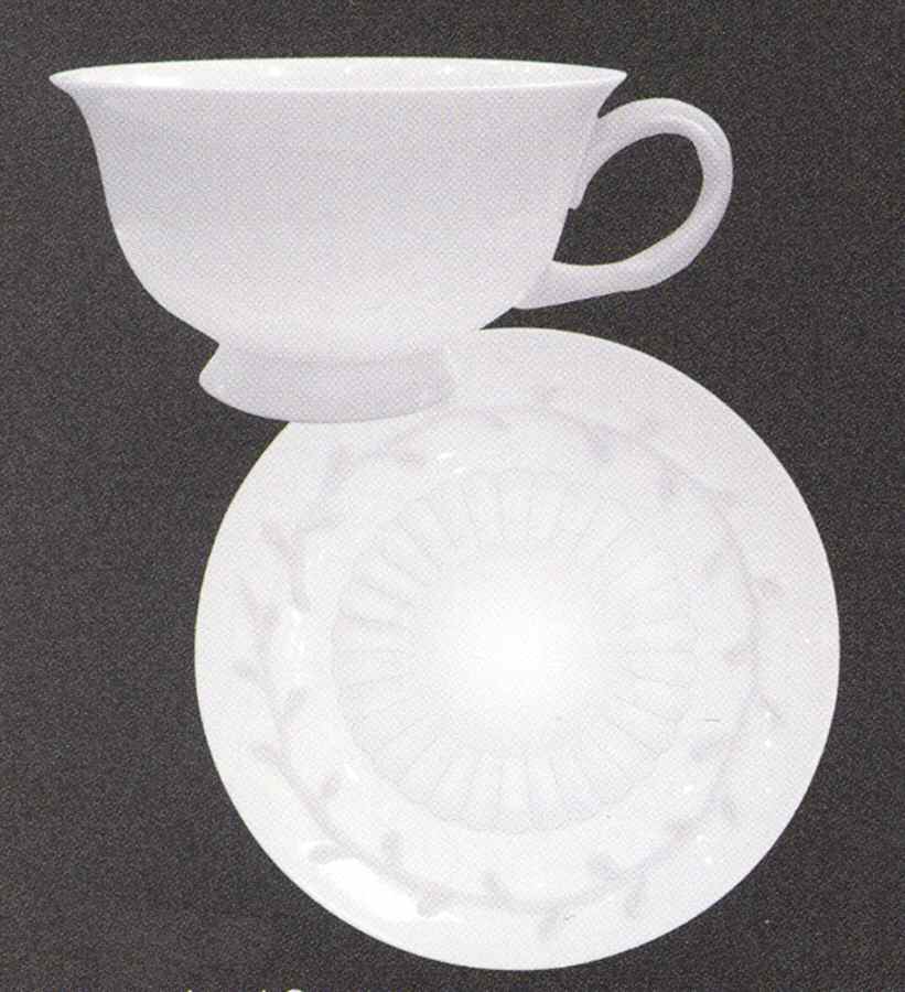 Garland Romance Footed Cup & Saucer Set by Waterford China-1