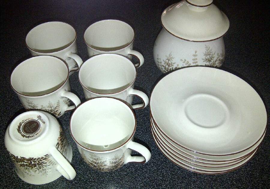 Marion Flat Cup & Saucer Set by Winterling - Bavaria-1