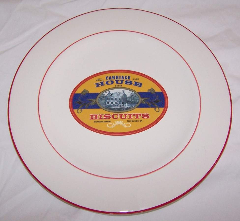 Vintage Label Breakfast Plate by Williams-Sonoma-1