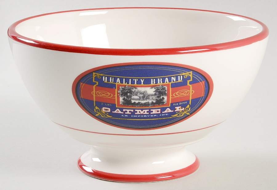Vintage Label Oatmeal Bowl by Williams-Sonoma-1