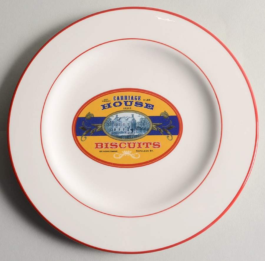 Vintage Label Luncheon Plate by Williams-Sonoma-1
