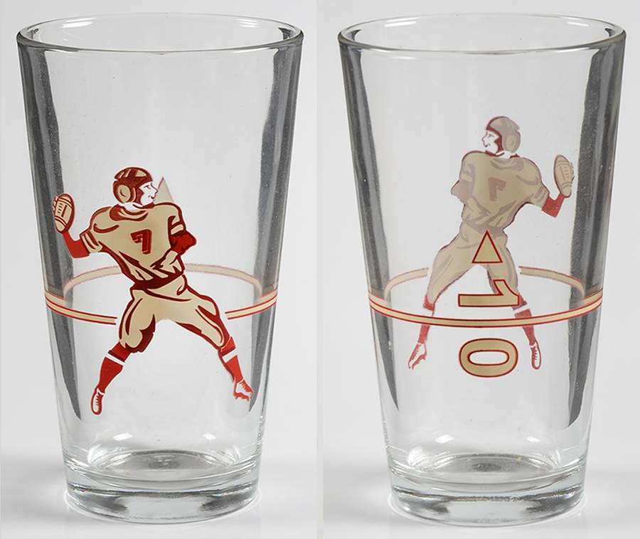 Vintage Football 16 Oz Glassware Tumbler by Williams-Sonoma-1