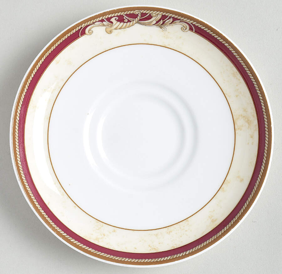Cornucopia Ruby (Hotelware) Saucer by Wedgwood-1