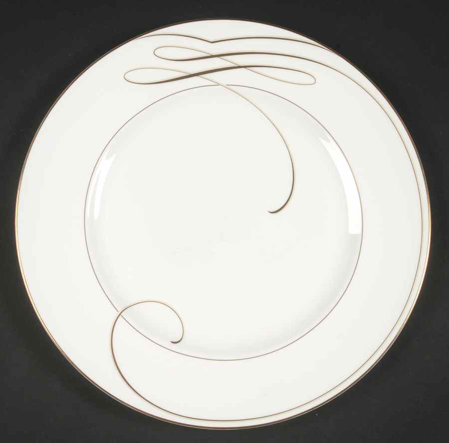 Ballet Ribbon (Gold) Dinner Plate by Waterford China-1