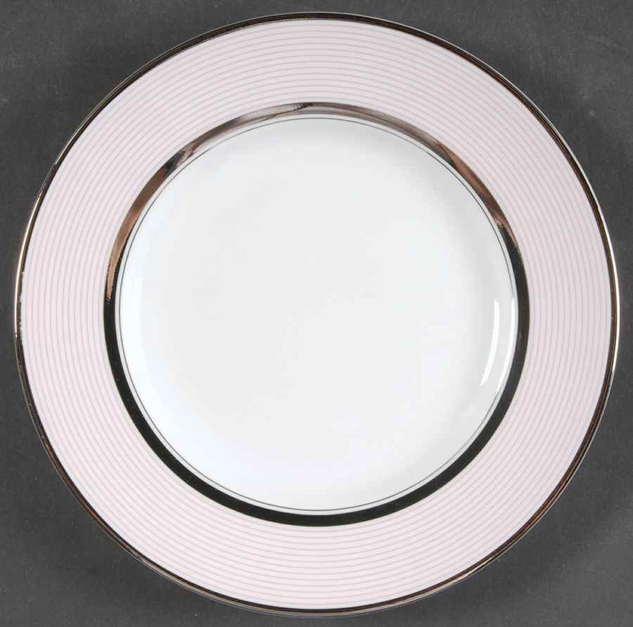 Ribbon Stripe Rose Bread & Butter Plate by Wedgwood-1