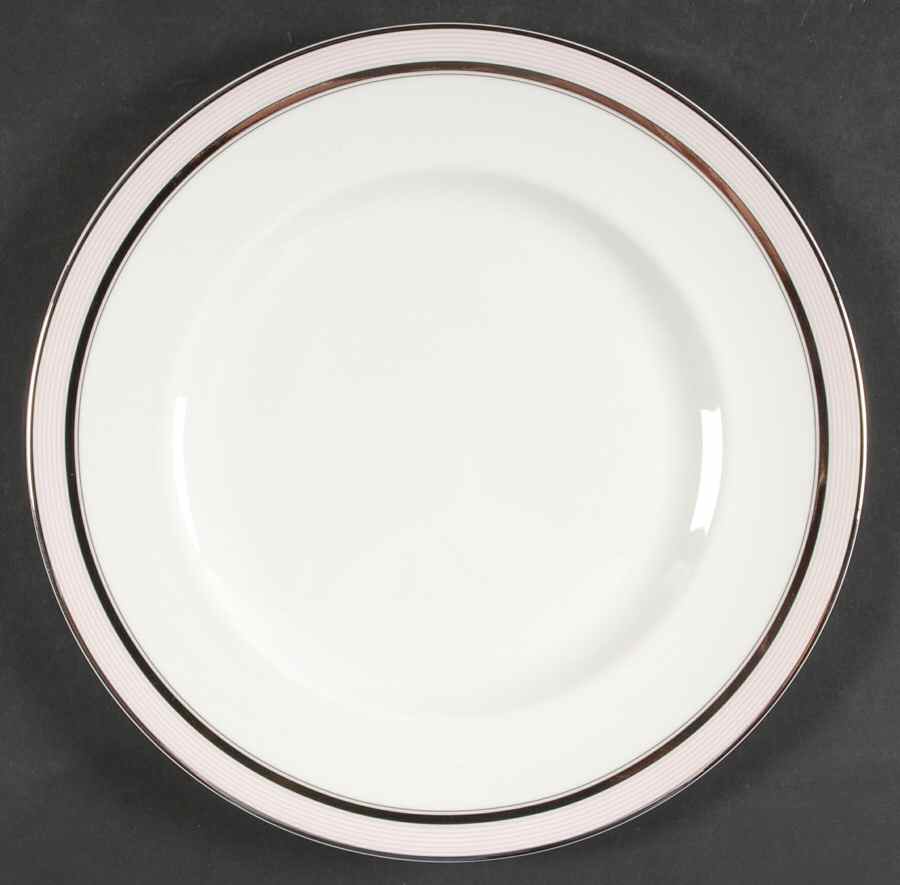 Ribbon Stripe Rose Dinner Plate by Wedgwood-1