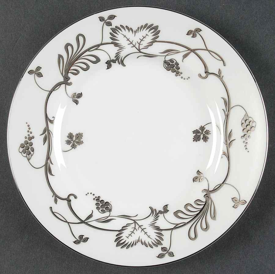 Flourish Ecru (No Color Band Bread & Butter Plate by Wedgwood-1
