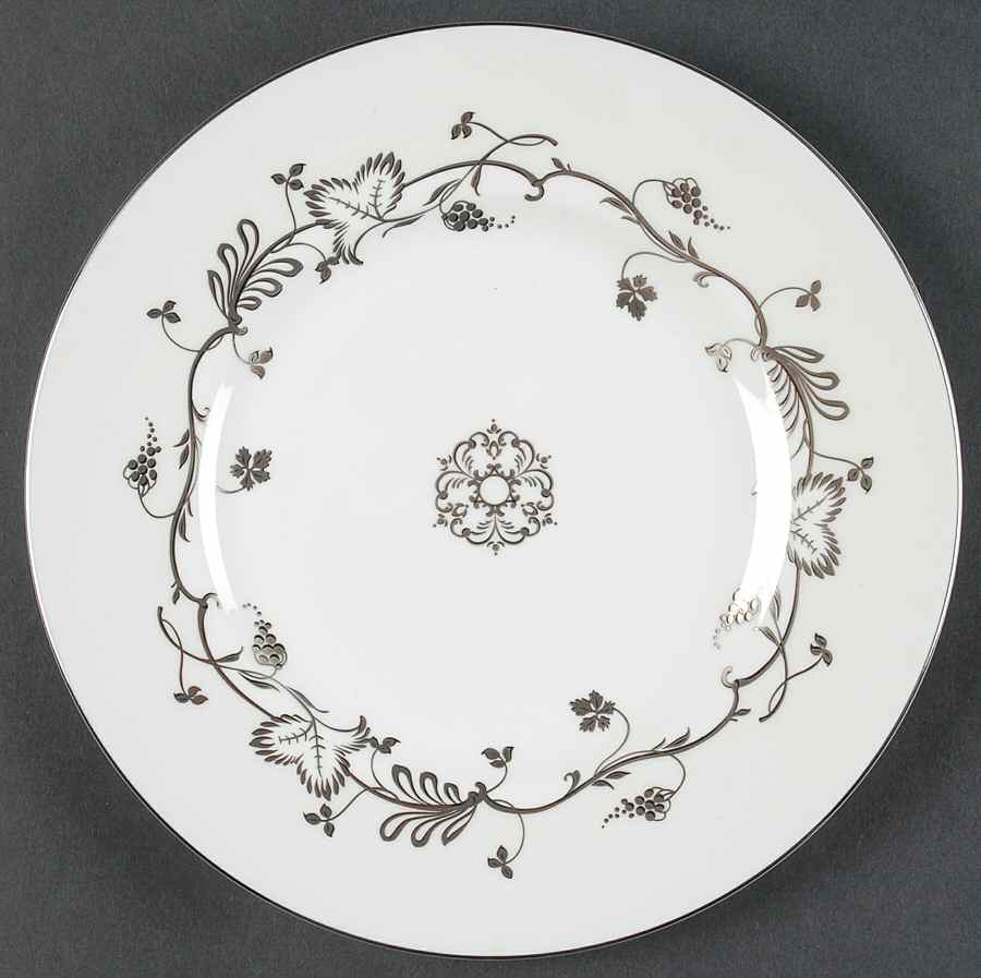 Flourish Ecru (No Color Band Accent Salad Plate by Wedgwood-1