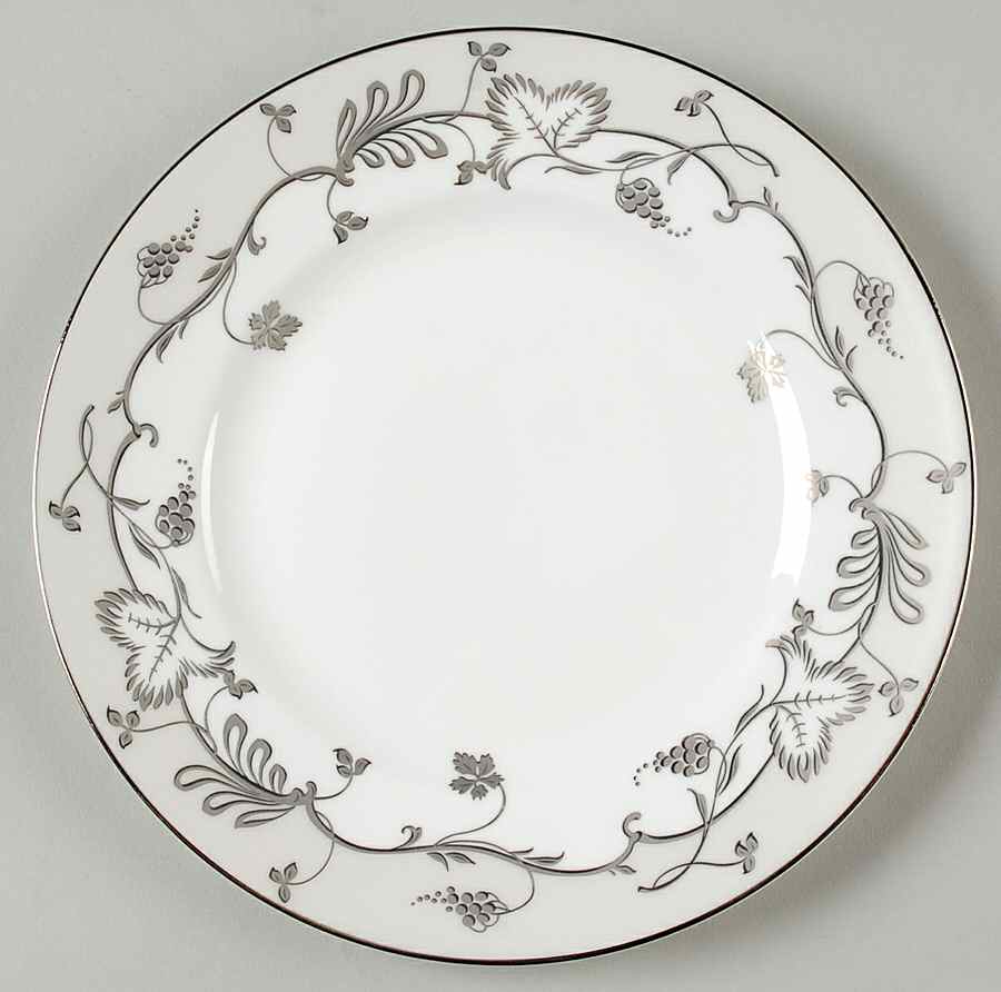 Flourish Ecru (No Color Band Salad Plate by Wedgwood-1