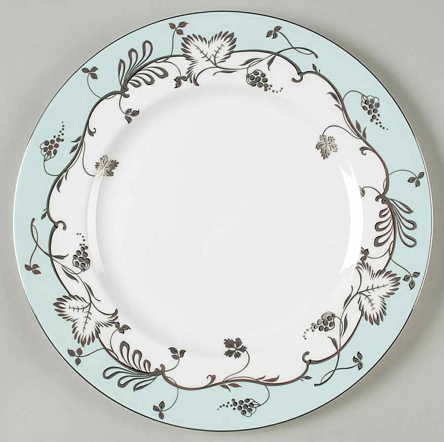 Flourish Robin's Egg (Blue Band) Dinner Plate by Wedgwood-1