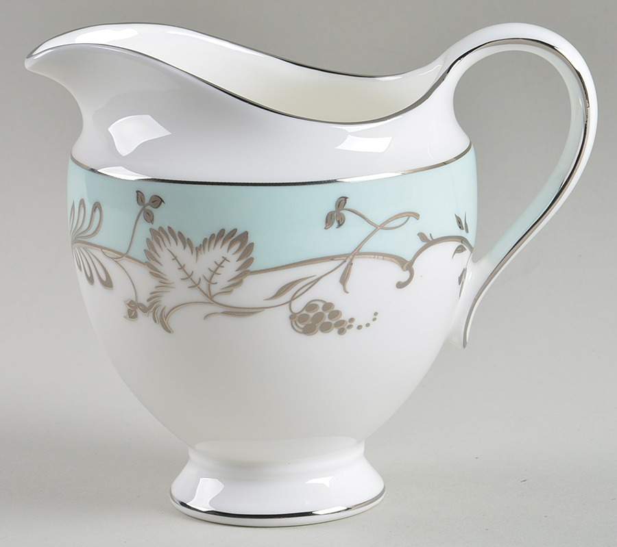 Flourish Robin's Egg (Blue Band) Creamer by Wedgwood-1