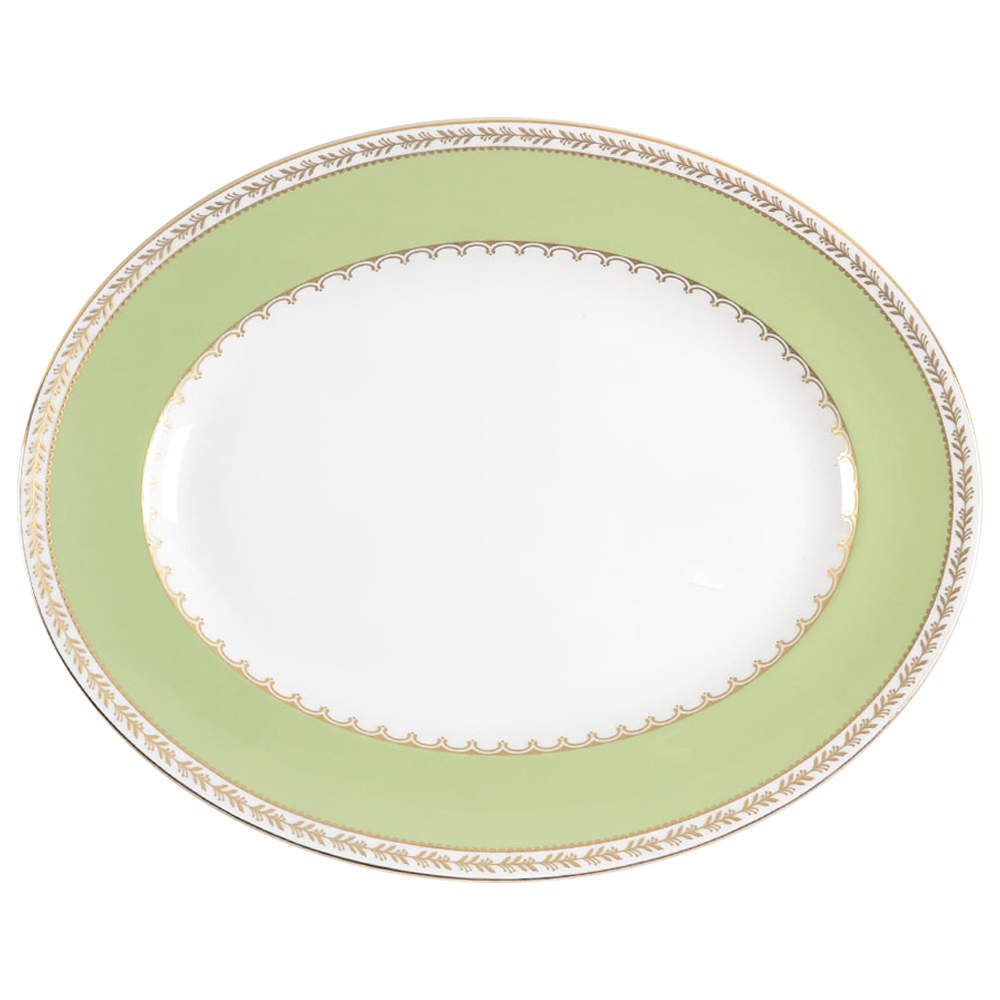 Garland Moss 14" Oval Serving Platter by Wedgwood-1