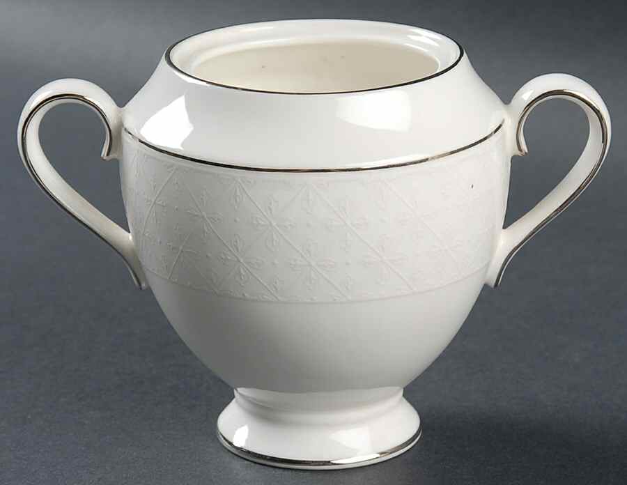 Petal Lattice Sugar Bowl No Lid by Wedgwood-1