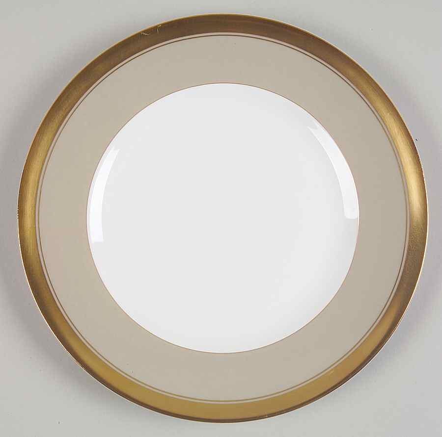 Wedding Band Taupe Salad Plate by Wedgwood-1