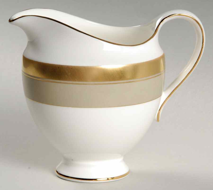 Wedding Band Taupe Creamer by Wedgwood-1